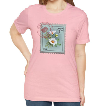 Daisy Flower Postage Stamp Shirt