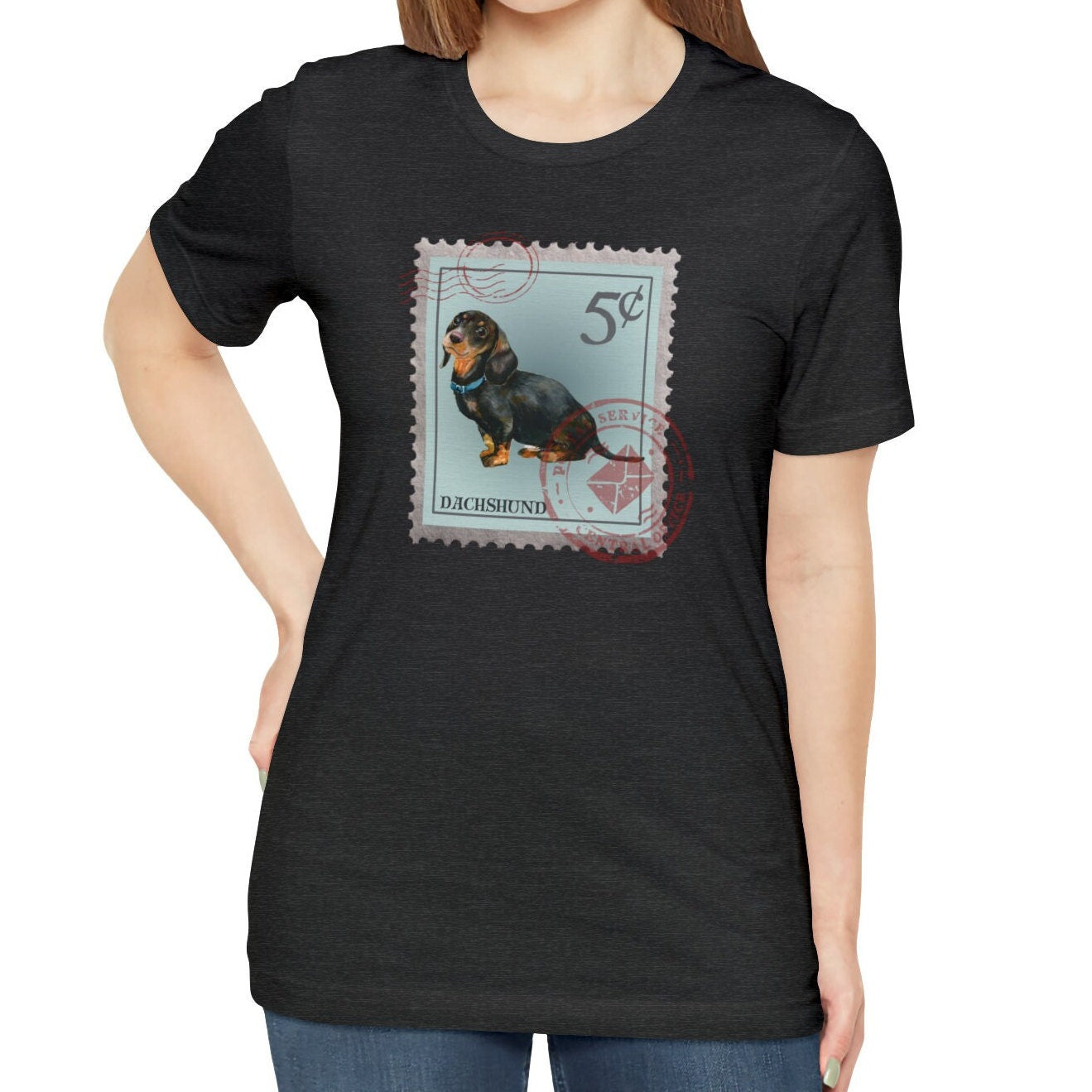 Dachshund Dog Postage Stamp Shirt