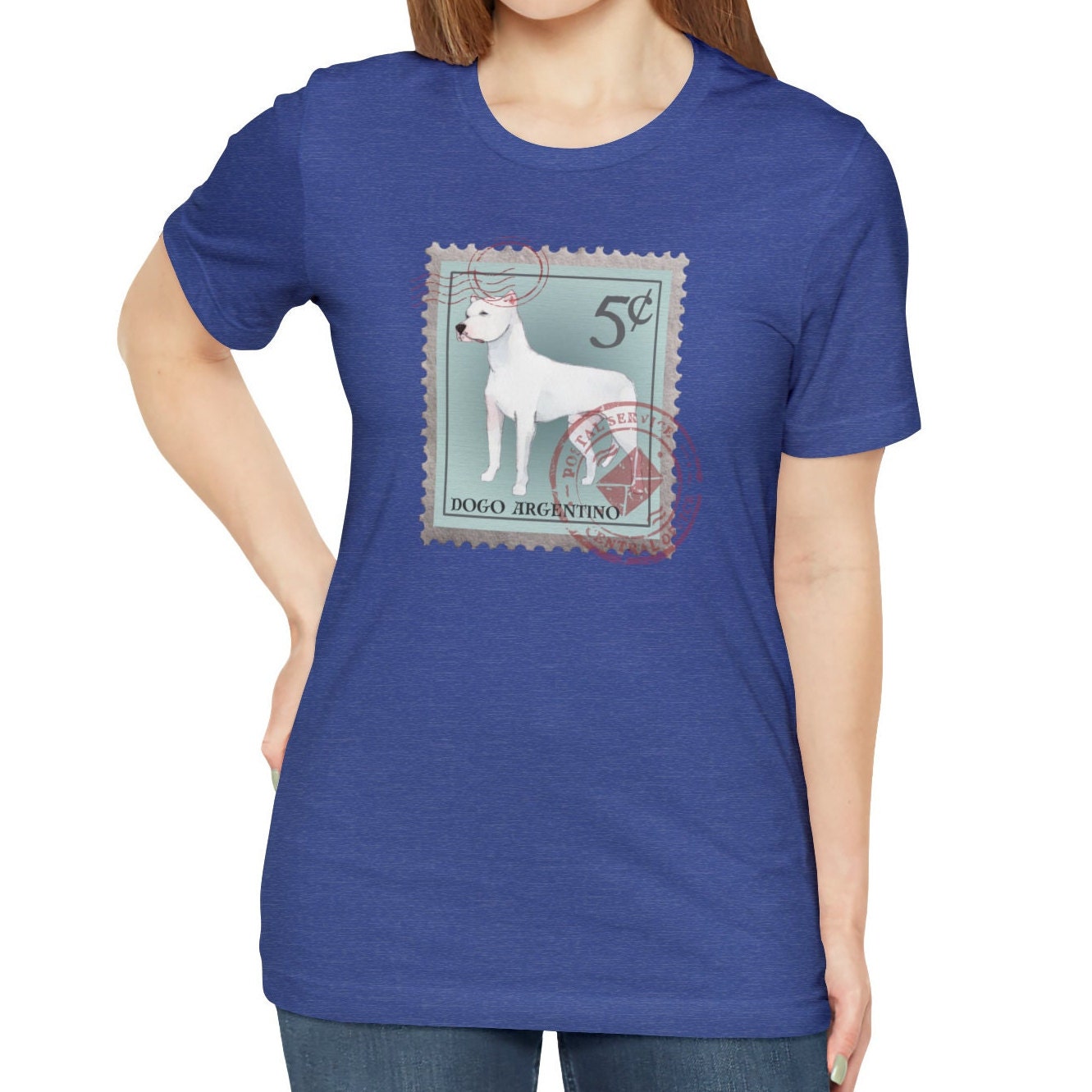 Dogo Argentino Dog Postage Stamp Shirt