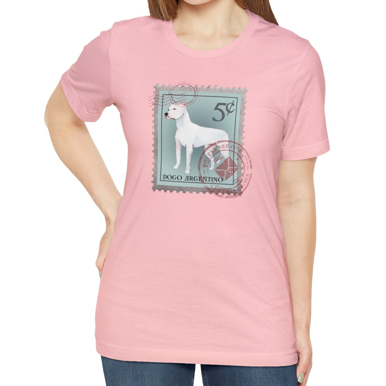 Dogo Argentino Dog Postage Stamp Shirt