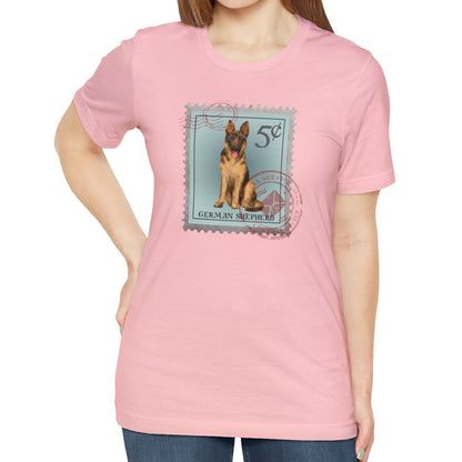 German Shepherd Dog Postage Stamp Shirt