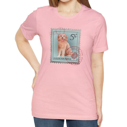 Goldendoodle Dog Postage Stamp Shirt