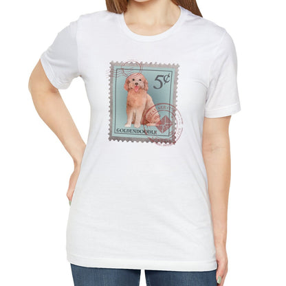 Goldendoodle Dog Postage Stamp Shirt