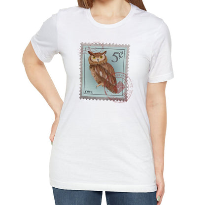 Owl Shirt Postage Stamp