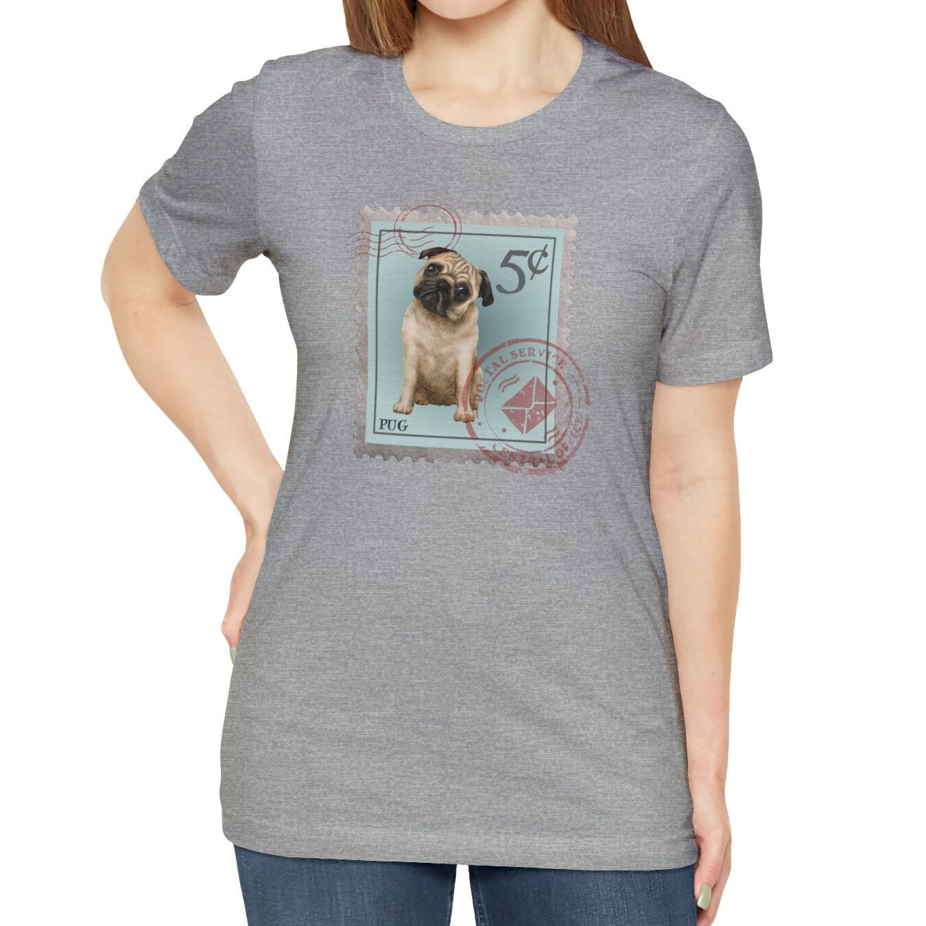 Pug Postage Stamp Dog Shirt