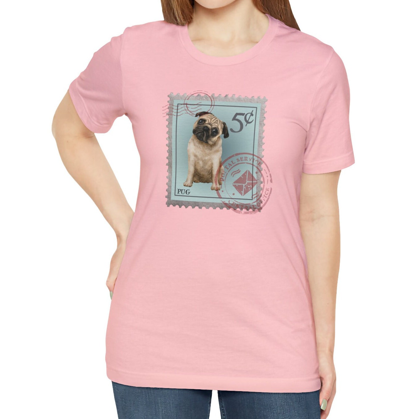 Pug Postage Stamp Dog Shirt