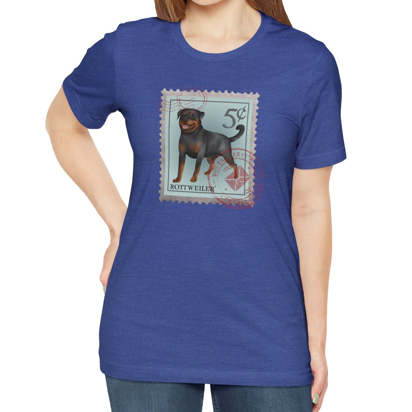 Rottweiler Dog Postage Stamp Shirt