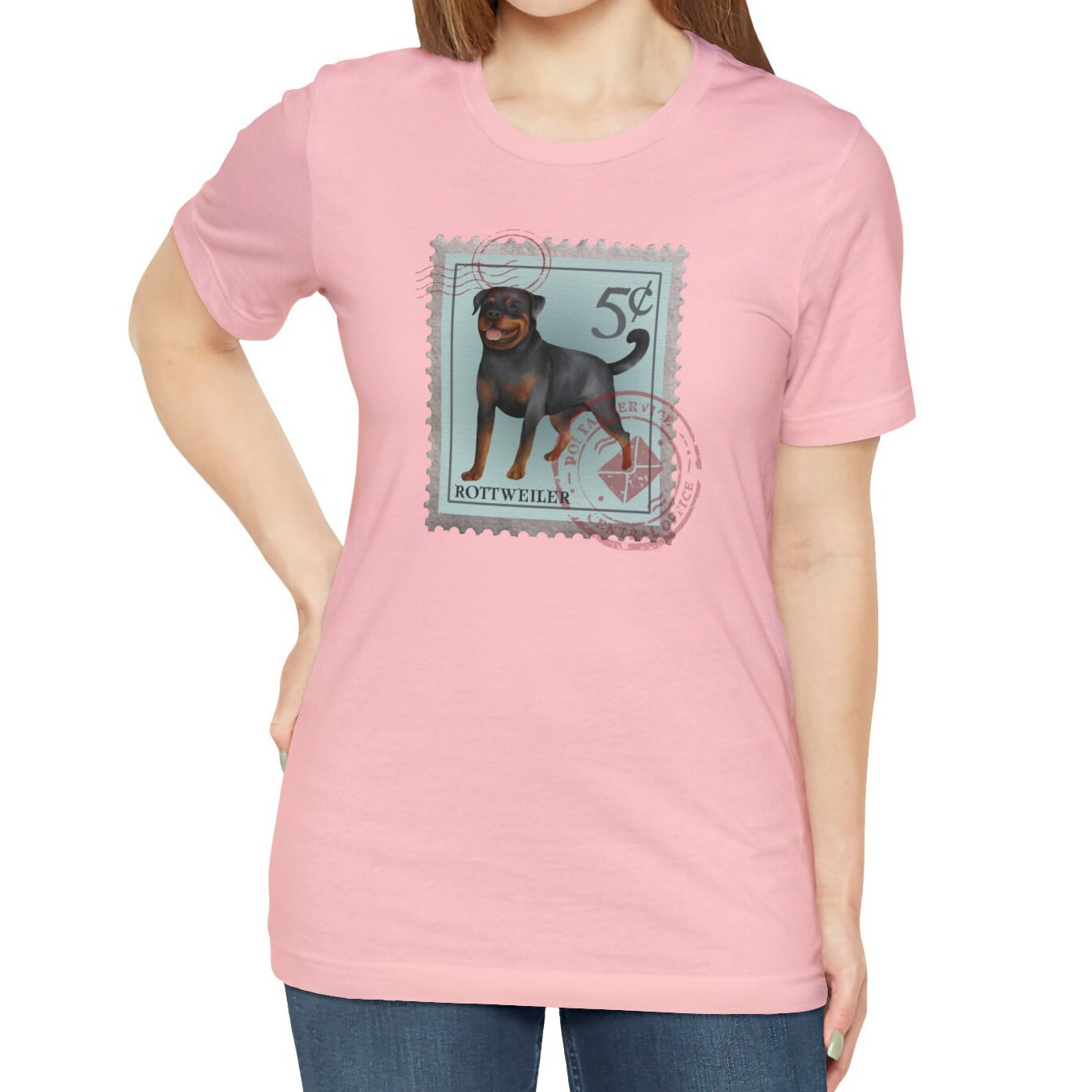 Rottweiler Dog Postage Stamp Shirt