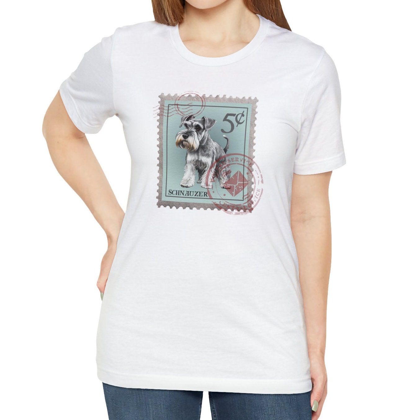 Schnauzer Postage Stamp Dog Shirt