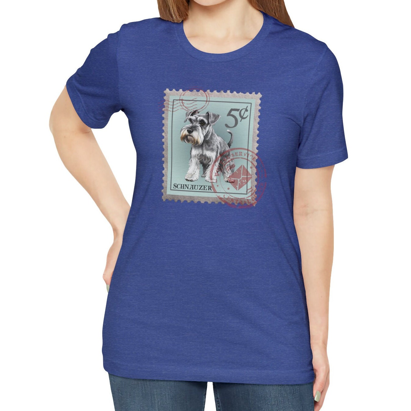 Schnauzer Postage Stamp Dog Shirt