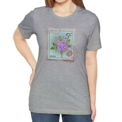 September Birth Month Flower Shirt, Aster