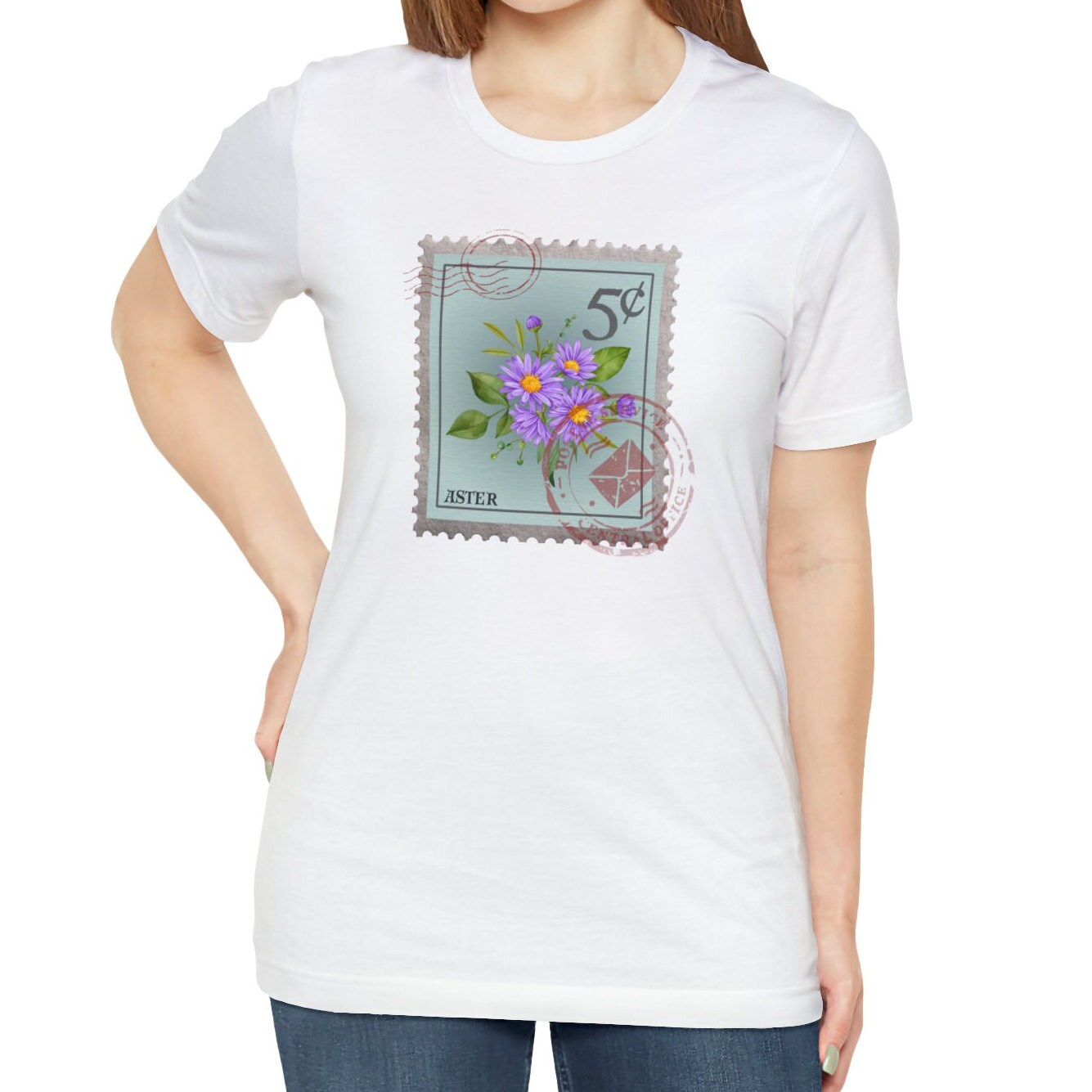 September Birth Month Flower Shirt, Aster