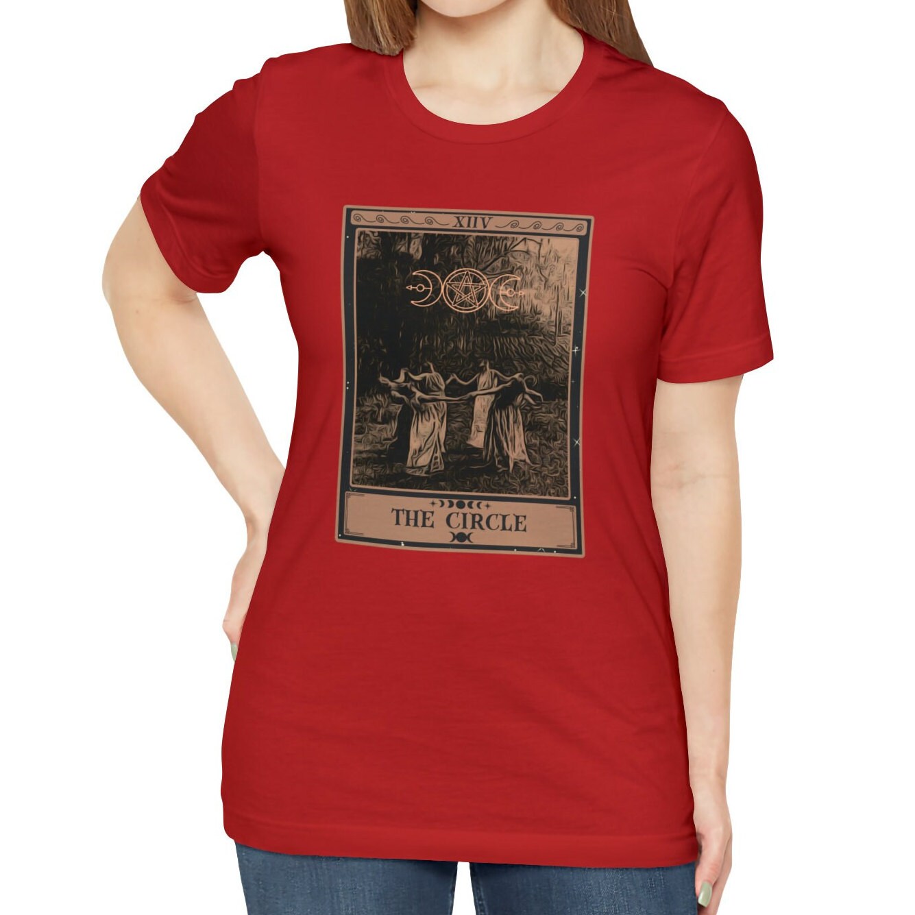 Circle of Witches Tarot Card T-Shirt