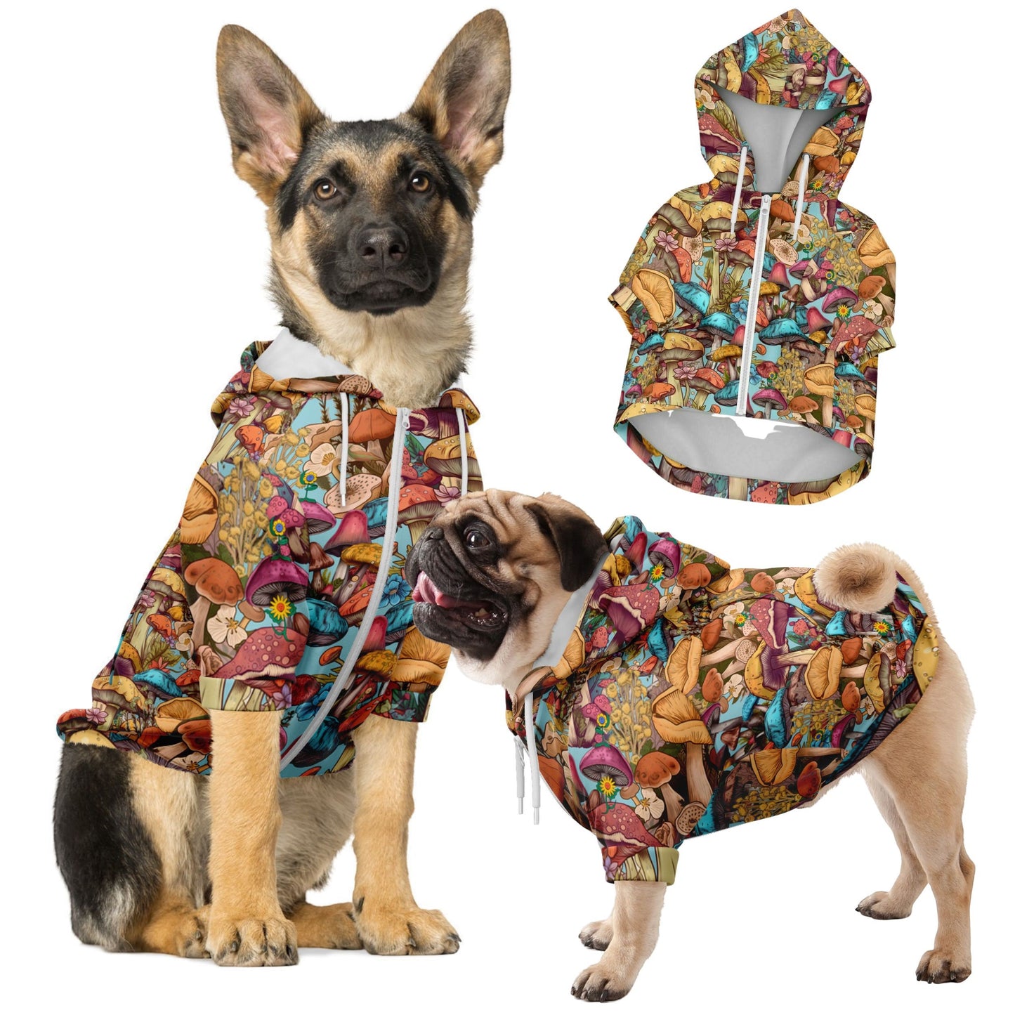 Dog Owner Matching Mushroom Hoodie