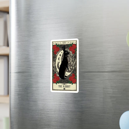 Rabbit Tarot Card Sticker, 3" x 4"