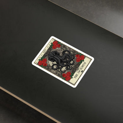Octopus Tarot Card Sticker, 3" x 4"