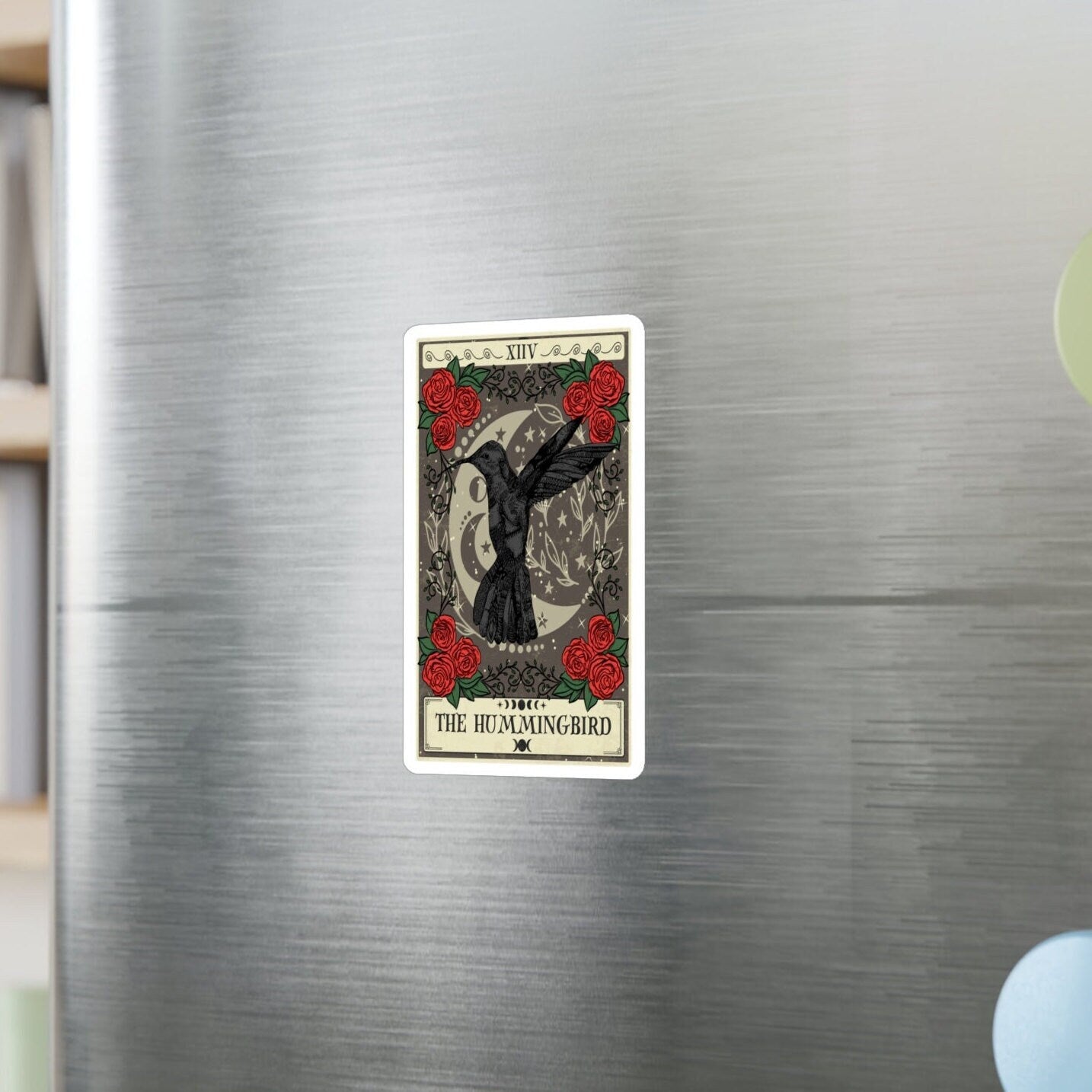 Hummingbird Tarot Card Sticker 3" x 4"