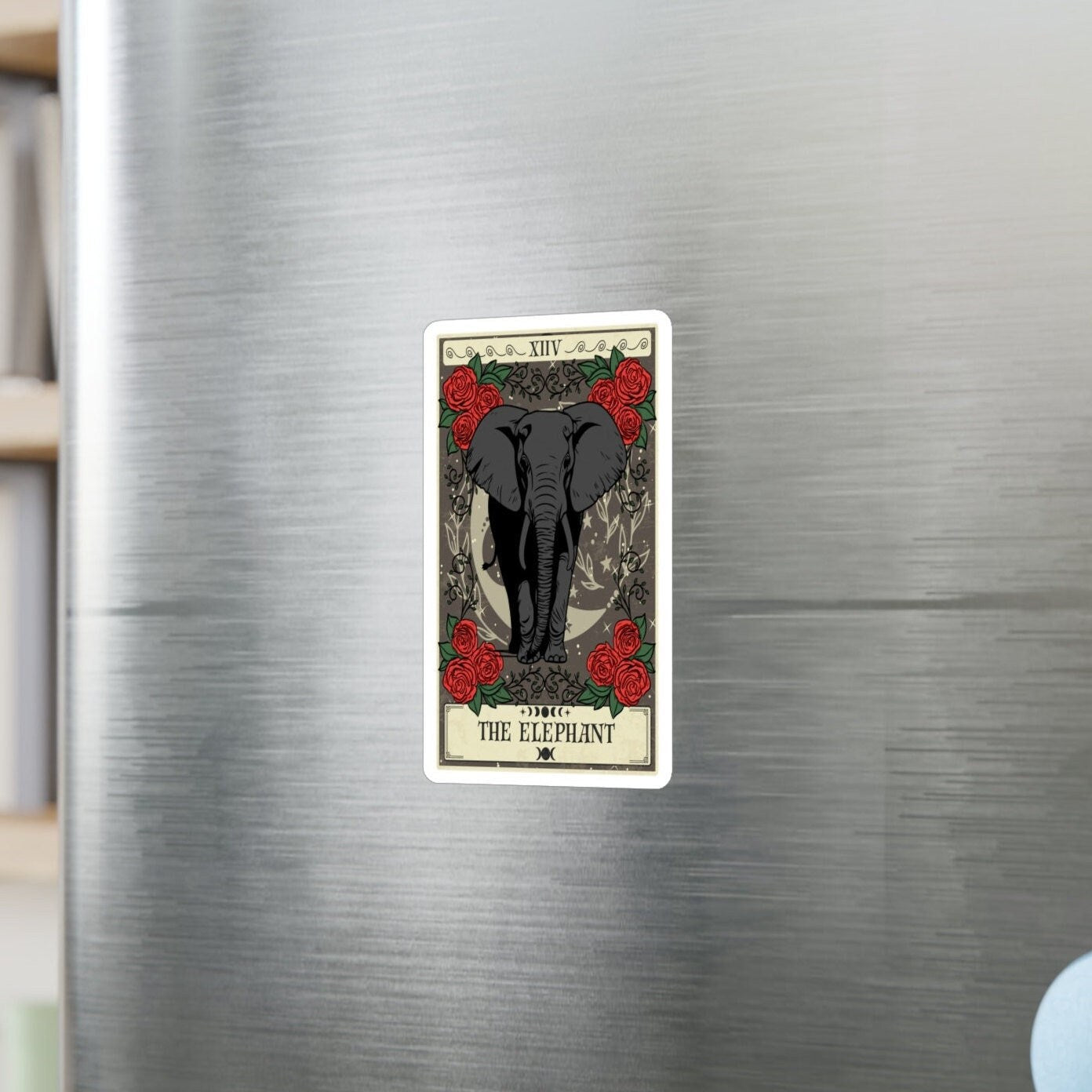 The Elephant Tarot Card Sticker 3" x 4"