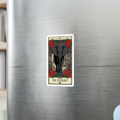The Elephant Tarot Card Sticker 3" x 4"