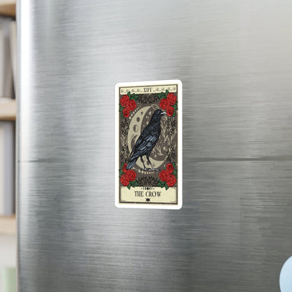 Crow Tarot Card Sticker 3" x 4"