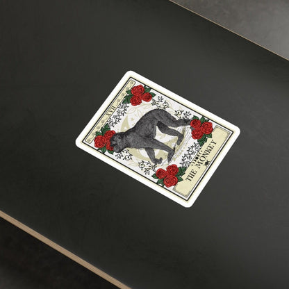 Monkey Tarot Card Sticker 3" x 4"