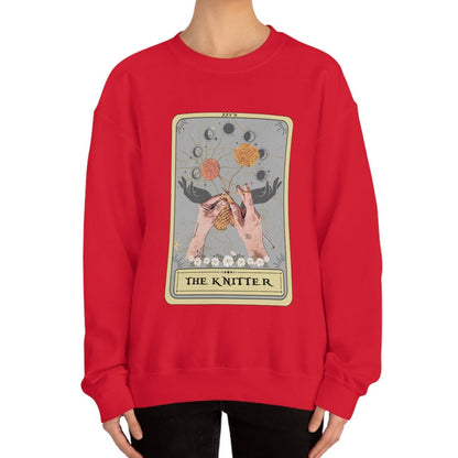 Knitter Tarot Card Sweatshirt Knitting