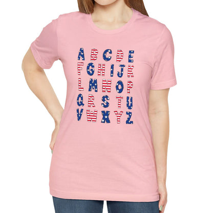 Patriotic Alphabet Shirt, USA
