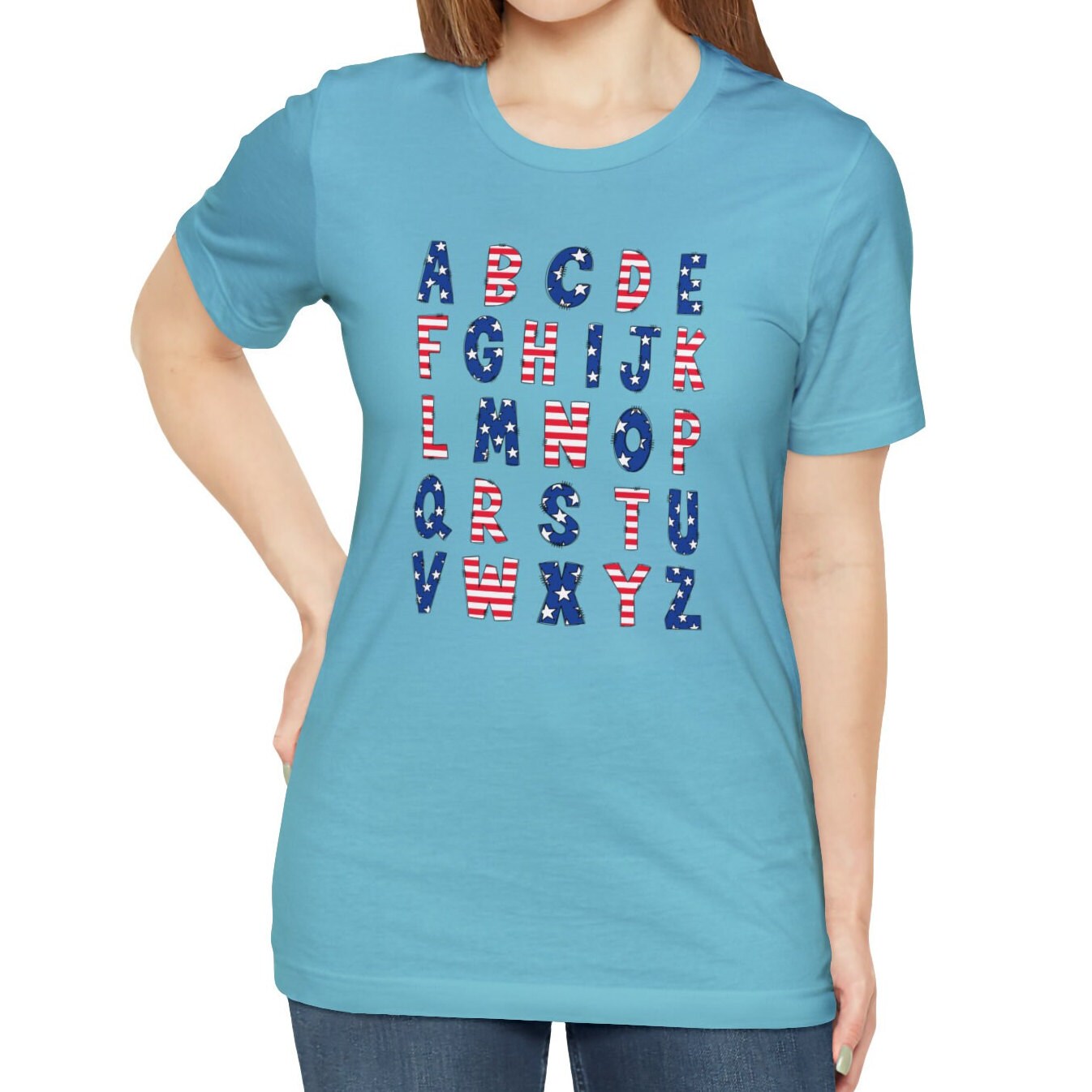 Patriotic Alphabet Shirt, USA