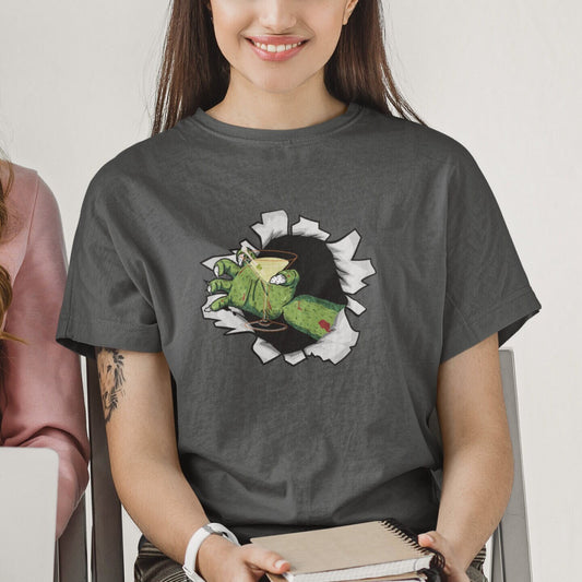 Martini Halloween Zombie Shirt