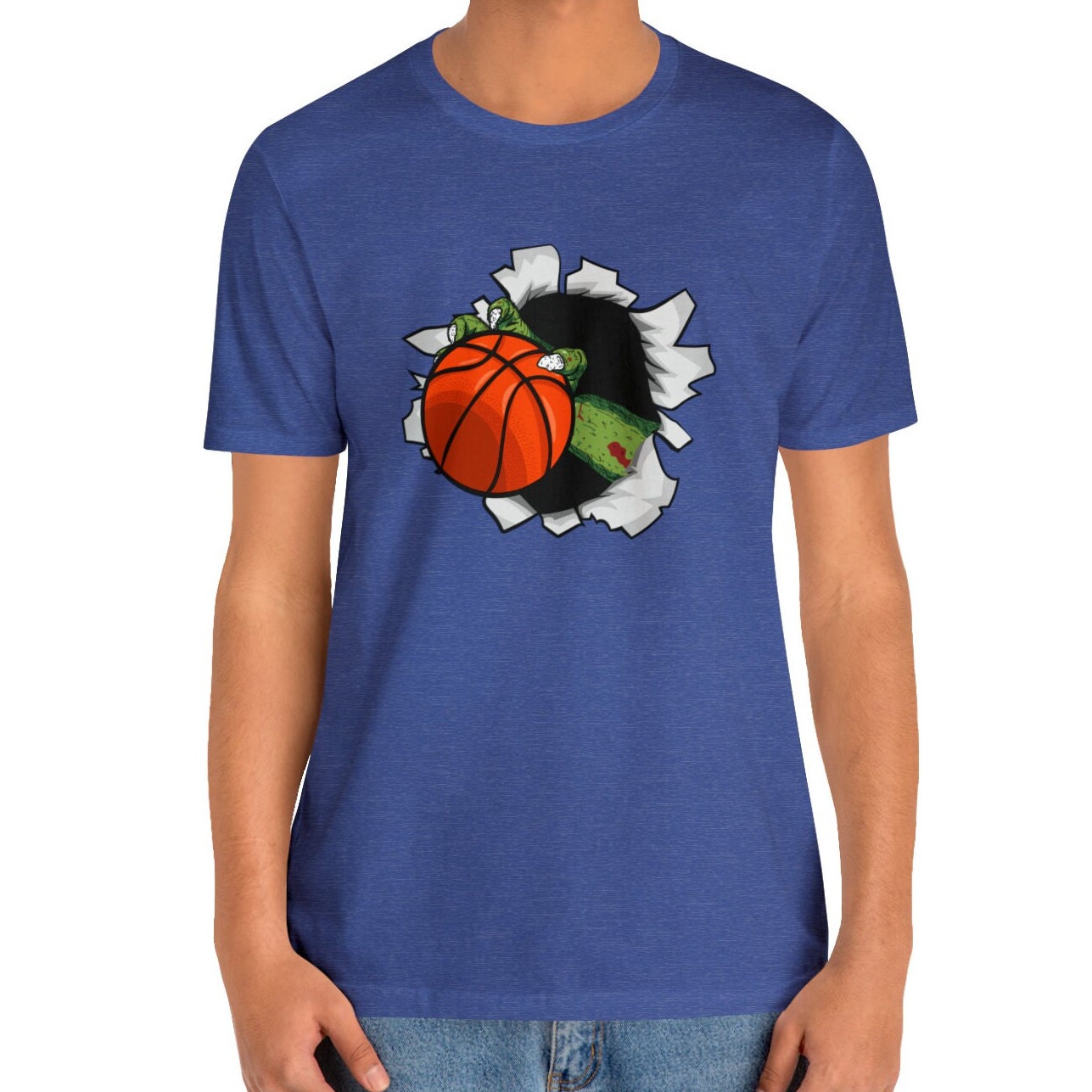 Basketball Halloween Zombie Shirt