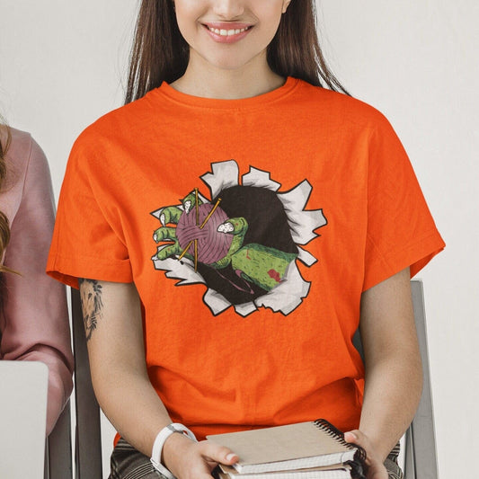 Knitting Halloween Shirt