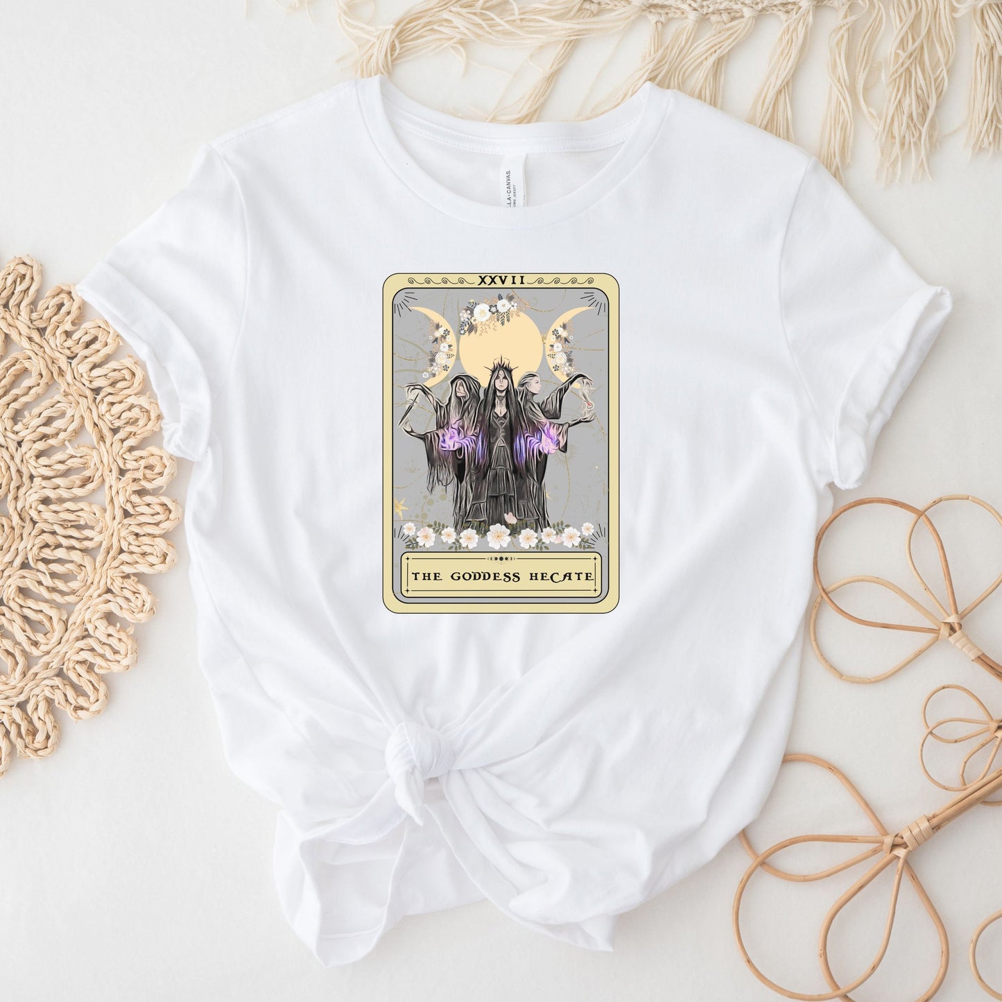 Hecate Triple Moon Goddess Tarot Shirt