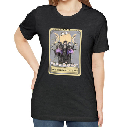 Hecate Triple Moon Goddess Tarot Shirt