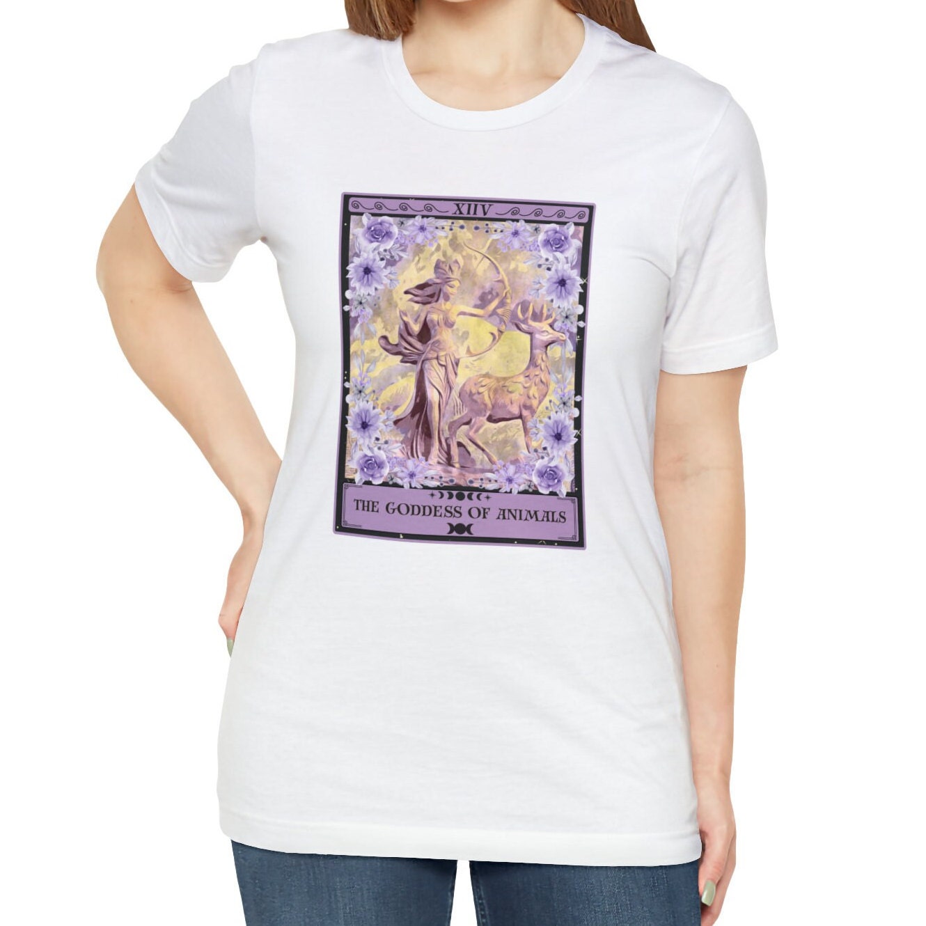 The Goddess of Animals Tarot Card Shirt, Artemis Goddess