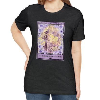 The Goddess of Animals Tarot Card Shirt, Artemis Goddess