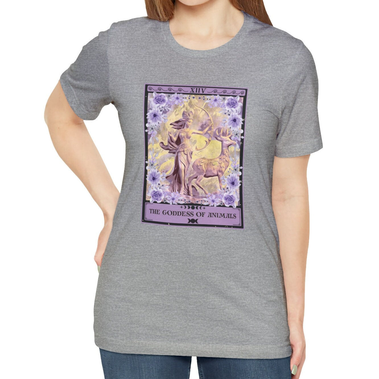 The Goddess of Animals Tarot Card Shirt, Artemis Goddess