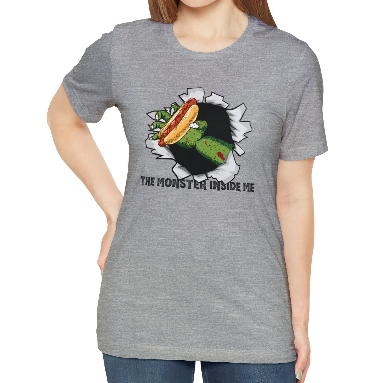 Hot Dog Halloween Shirt, The Monster Inside Me