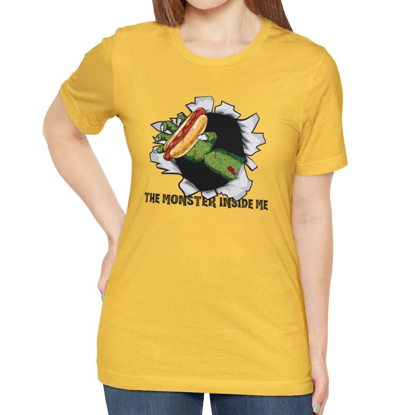 Hot Dog Halloween Shirt, The Monster Inside Me