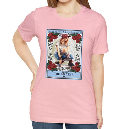 The Skater Tarot Card Shirt, Skateboarding Girl