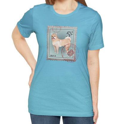 Akita Postage Stamp Shirt