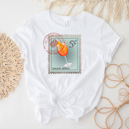 Aperol Spritz Postage Stamp Shirt