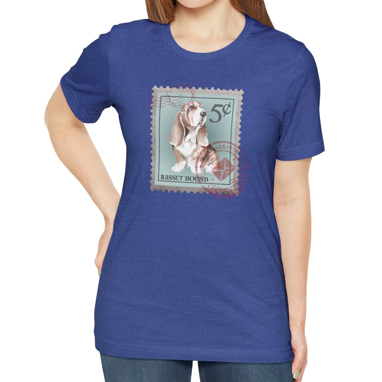 Basset Hound Postage Stamp Shirt