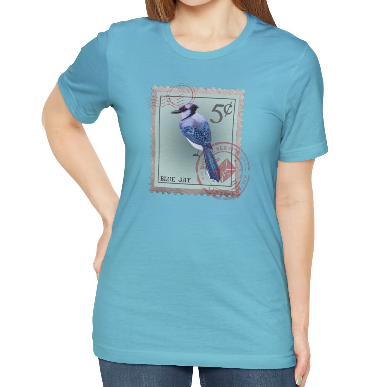 Blue Jay Postage Stamp Shirt