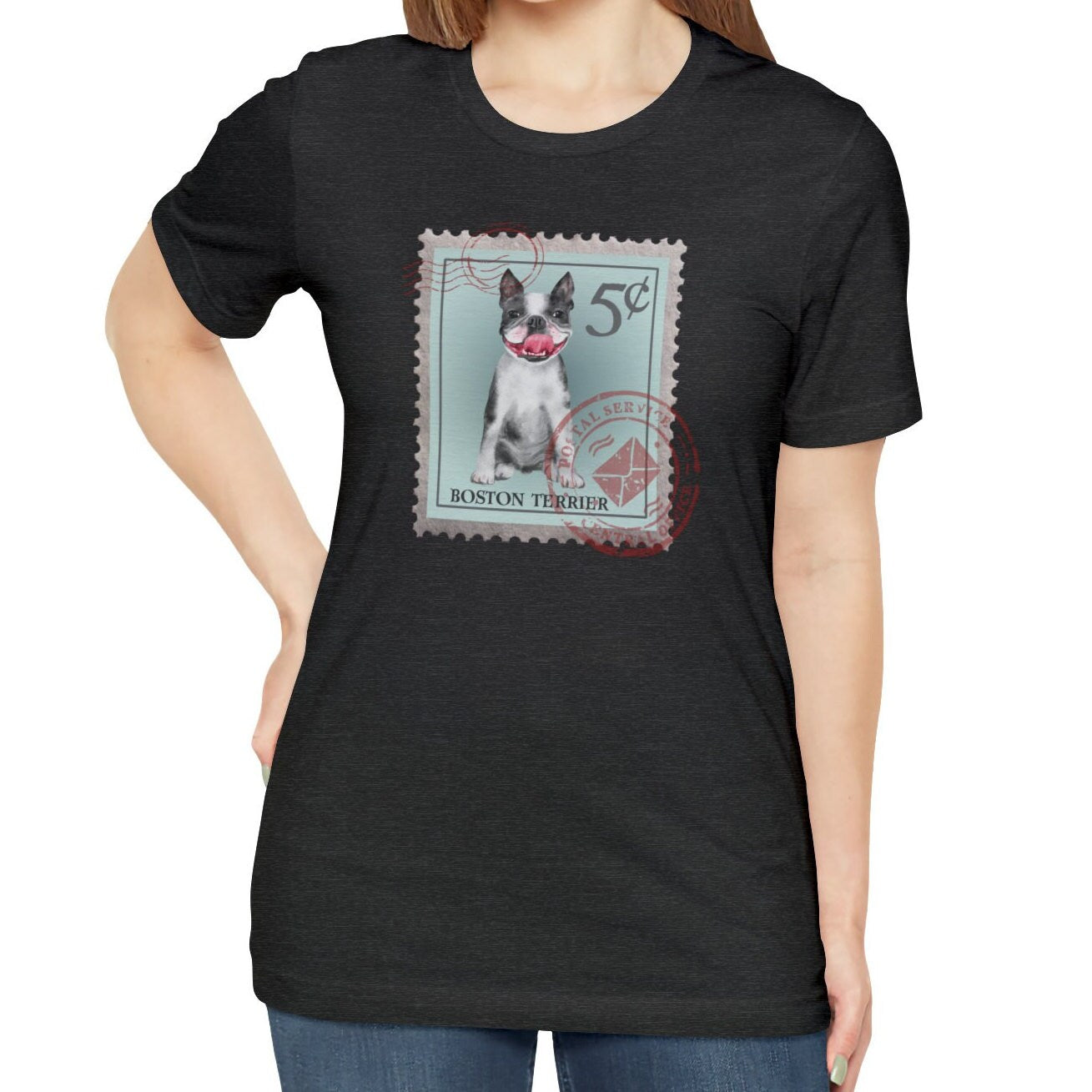 Boston Terrier Postage Stamp Shirt