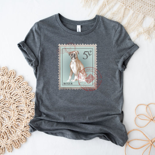 Boxer dog Postage Stamp Shirt