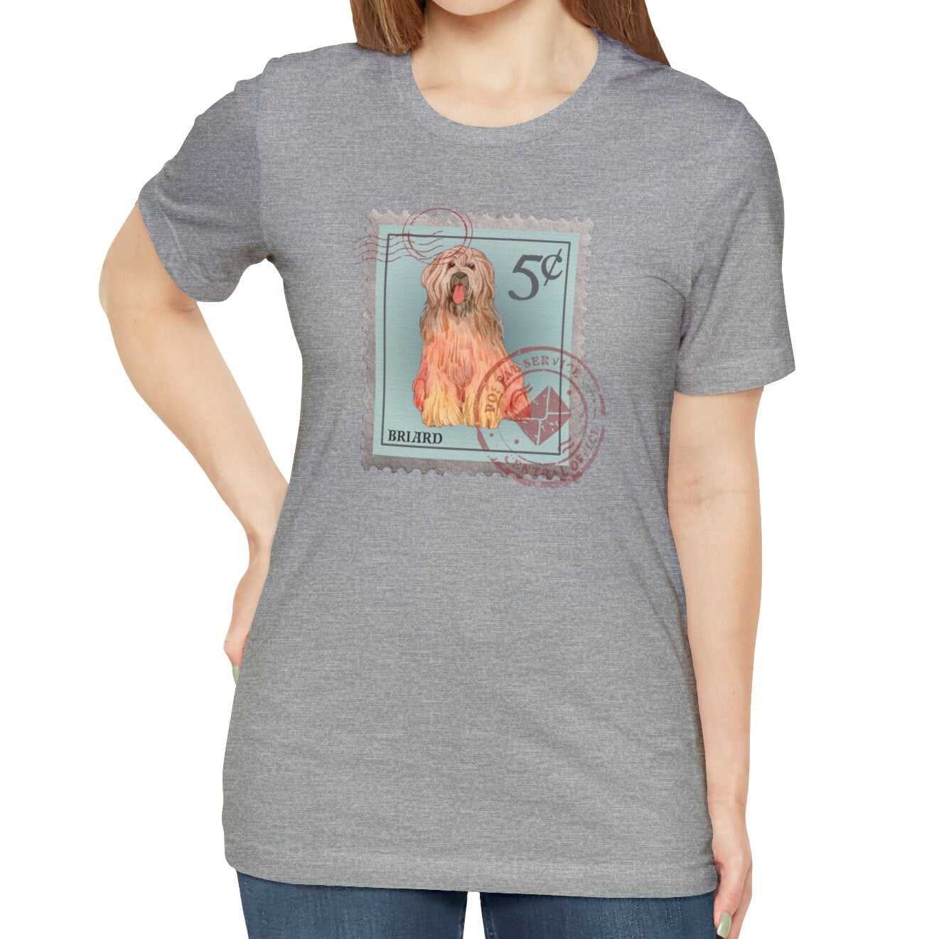 Briard Postage Stamp Shirt