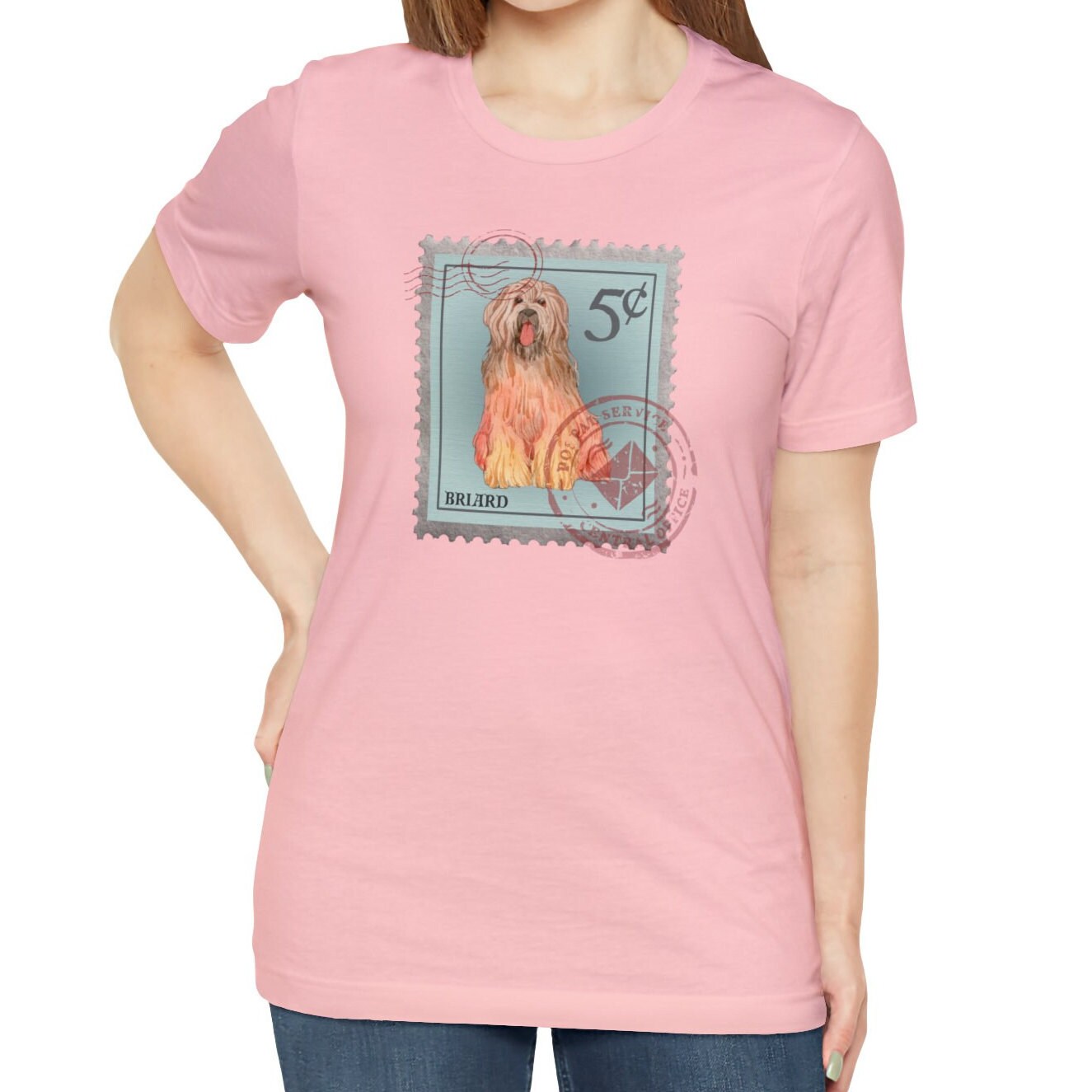 Briard Postage Stamp Shirt