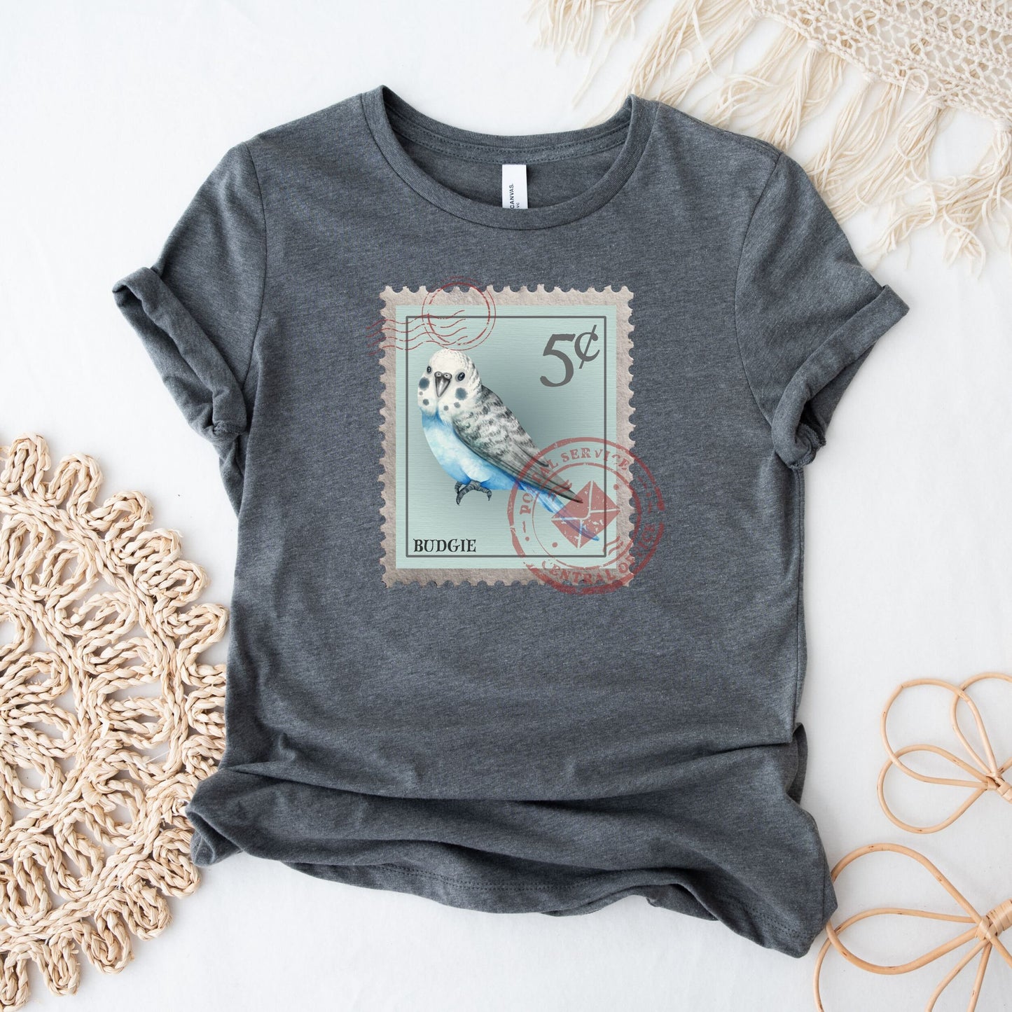 Budgie Postage Stamp Shirt