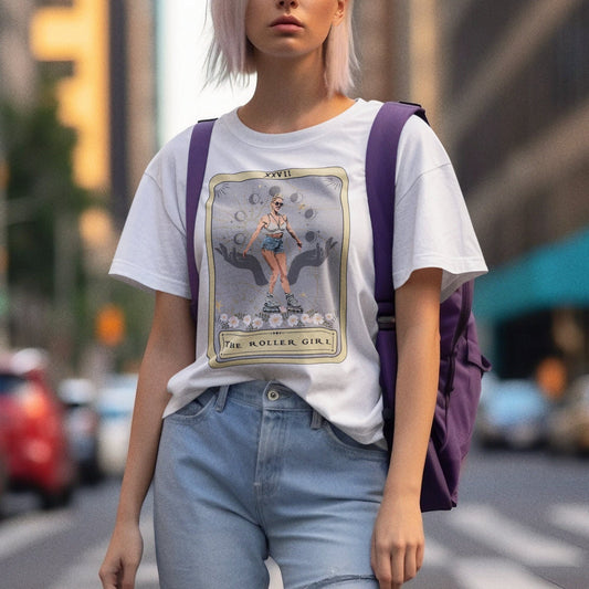 Roller Skate Tarot Card Shirt Rollerblading