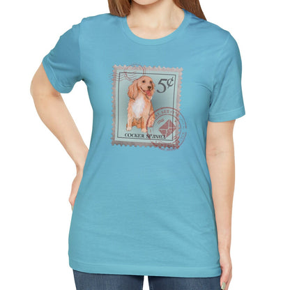 Cocker Spaniel Postage Stamp Shirt